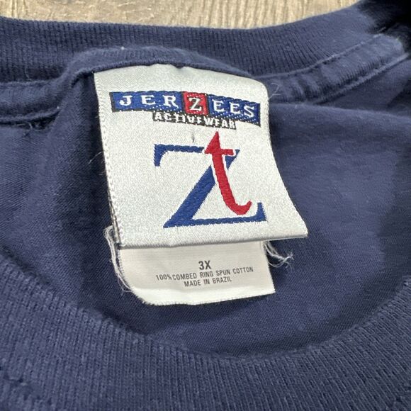 Vintage Y2K Adidas Basketball T-Shirt Blue Dunk Mens Size 3XL - Picture 5 of 6